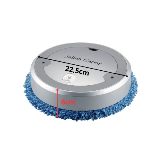 Αυτόματο Ασύρματο Ρομπότ Καθαρισμού Δαπέδων με UV Απολύμανση και Ύγρανση 22,5cm Πλάτος – Ασημί 16p-24652_S