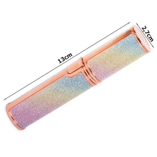 Επαναφορτιζόμενο Στυλό Αποτρίχωσης Φρυδιών & Προσώπου 2 σε 1 με LED και USB – Πολύχρωμο Glitter 23π– 24103