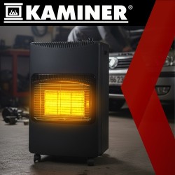 Θερμάστρα Υγραερίου KAMINER 4.2kW με 3 Επίπεδα Ισχύος και Πιεζοηλεκτρική Ανάφλεξη – Περιλαμβάνει Ρυθμιστή και Λάστιχο 62-26157