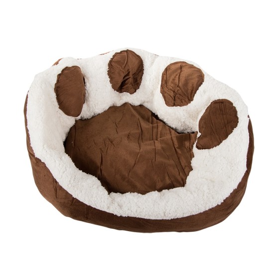 Κρεβάτι Κατοικίδιου Πλούσιο Μαλακό για Σκύλους & Γάτες – 60cm – Καφέ 8p– 19373_BR