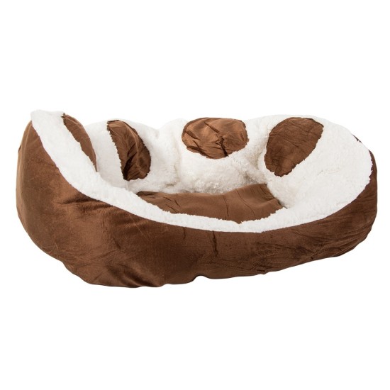 Κρεβάτι Κατοικίδιου Πλούσιο Μαλακό για Σκύλους & Γάτες – 60cm – Καφέ 8p– 19373_BR