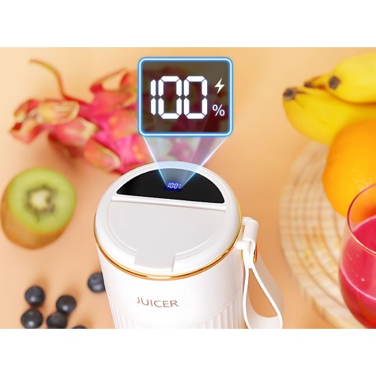  Φορητό USB Μπλέντερ Smoothies 0.34L Πράσινο – 7- 07369