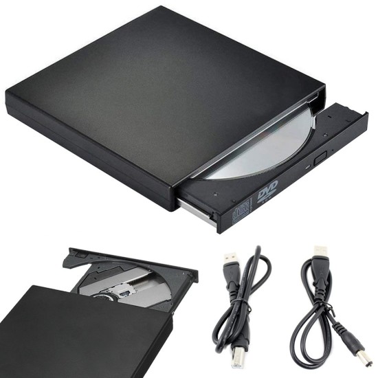Εξωτερικό CD-R / DVD-ROM / RW USB Drive – Φορητός Οπτικός Δίσκος για Ανάγνωση & Εγγραφή – 65-06224