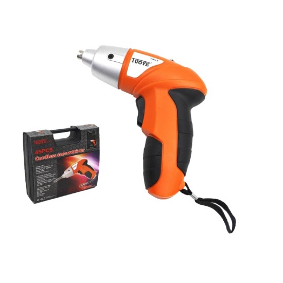 Ασύρματο Κατσαβίδι Mini με 45 Μύτες & Βαλίτσα Μεταφοράς 7-15790