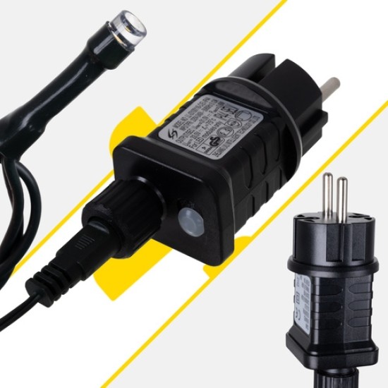 Χριστουγεννιάτικα Φωτάκια IZOXIS 500 LED 35m Θερμό Λευκό – Εσωτερικού & Εξωτερικού Χώρου με 8 Προγράμματα Φωτισμού 85p-24898