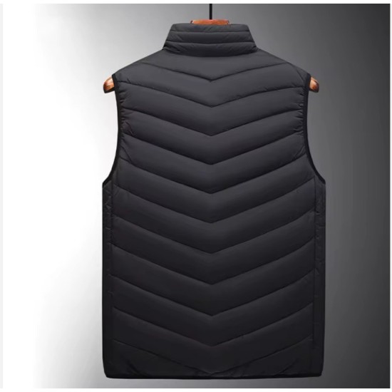 Ανδρικό Θερμαινόμενο Γιλέκο USB 15 Ζωνών Μάυρο – 15-3070