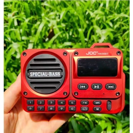 Φορητό Ψηφιακό Ραδιόφωνο FM με LED Οθόνη, Bluetooth, microSD & USB – Χρώμα Κόκκινο – 11p-27331