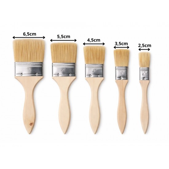 Σετ Επίπεδα Πινέλα Βαφής 5 Τεμαχίων για Τοίχους και Επιφάνειες 1-11513