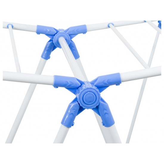 Απλώστρα Ρούχων Δαπέδου 2 Επιπέδων Μεγάλης Χωρητικότητας με Ρυθμιζόμενα Φτερά 10-01399