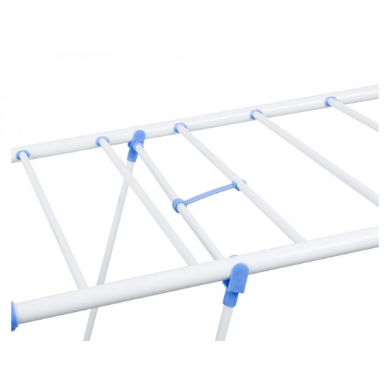 Απλώστρα Ρούχων Δαπέδου 2 Επιπέδων Μεγάλης Χωρητικότητας με Ρυθμιζόμενα Φτερά 10-01399