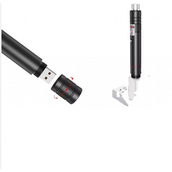 Κόκκινος Ισχυρός Δείκτης Laser Μεγάλης Εμβέλειας 3000m με USB Φόρτιση 5-3722