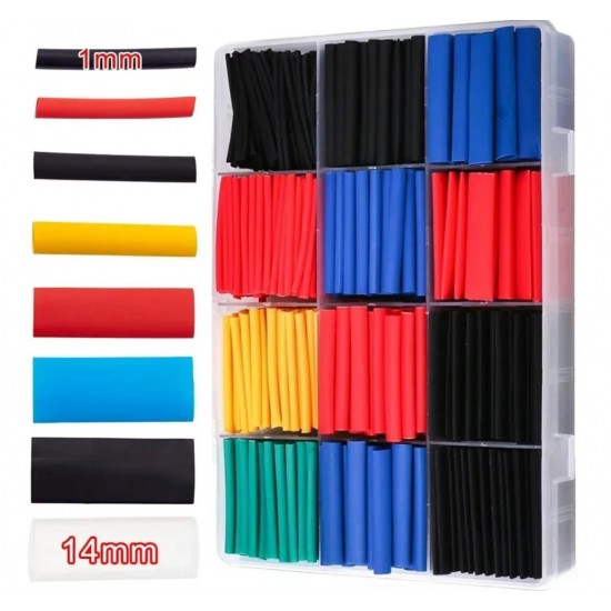 Σετ Θερμοσυστελλόμενων Σωλήνων Καλωδίων Heat Shrink 560 τεμ. με Θήκη – 64-5401