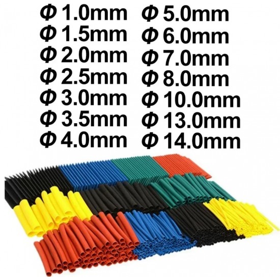 Σετ Θερμοσυστελλόμενων Σωλήνων Καλωδίων Heat Shrink 560 τεμ. με Θήκη – 64-5401