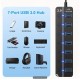 USB Hub 3.0 -7 Θυρών με Ατομικούς Διακόπτες On/Off και Ενδεικτικές Λυχνίες 5-2342