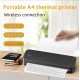 A4 Φορητός Θερμικός Εκτυπωτής Marklife D210 Μαύρος για Έγγραφα και Tattoo Paper 45-8771