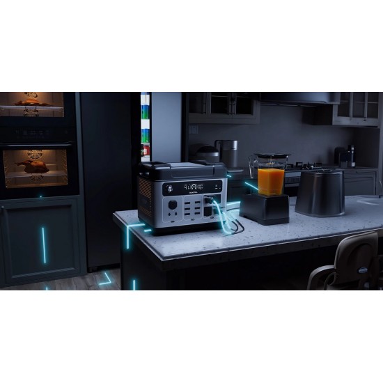 Powerstation OUKITEL P2001 Pro 2400W 2048Wh με Μπαταρία LiFePO4, Smart App Control, Fast Charge 1800W και Solar Input 500W 545-250