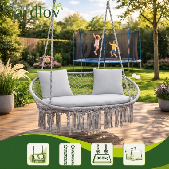 Διπλή Κούνια Κήπου "Gardlov Stork's Nest" με Μαξιλάρια έως 300kg – 148x126 64-27378