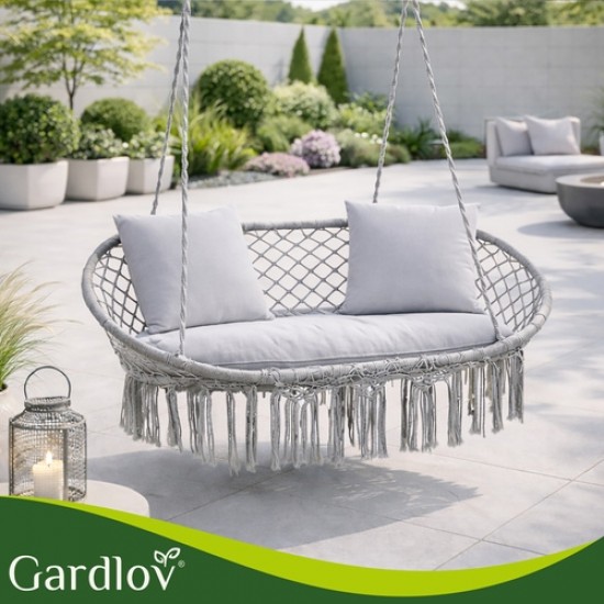 Διπλή Κούνια Κήπου "Gardlov Stork's Nest" με Μαξιλάρια έως 300kg – 148x126 64-27378