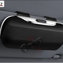 Θήκη Γυαλιών για Σκίαστρο Αυτοκινήτου Μαύρη ABS 69-23501