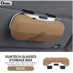 Θήκη Γυαλιών για Σκίαστρο Αυτοκινήτου Καφέ ABS 69-23502