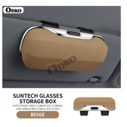 Θήκη Γυαλιών για Σκίαστρο Αυτοκινήτου Καφέ ABS 69-23502