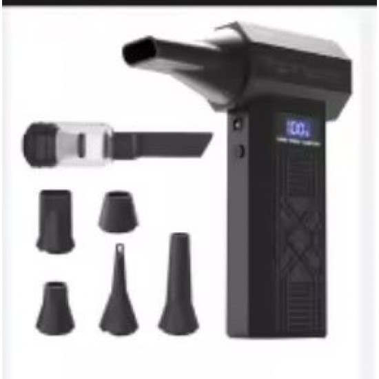 Turbo Ασύρματος Φυσητήρας και Σκούπα Χειρός 120000rpm με LED Οθόνη και 6 Ακροφύσια – Επαναφορτιζόμενο 17-8713