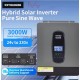 Υβριδικός Solar Inverter MPPT 3000W 24V σε 230V Καθαρού Ημιτόνου με Φορτιστή 100A και Παράλληλη Σύνδεση έως 9 Μονάδες DATOU BOSS 173-6054