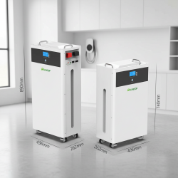 Μπαταρία LiFePO4 16.07kWh 51.2V 314Ah με BMS 200A, CAN RS485, LCD Οθόνη και Ρόδες για Φωτοβολταϊκά Συστήματα 1440-2984