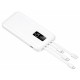 Powerbank 10000mAh με Ενσωματωμένα Καλώδια USB-C Lightning Micro USB και LED Οθόνη 5-06392_B