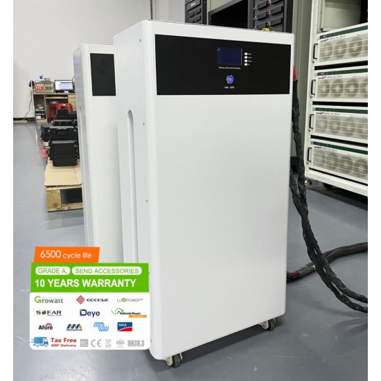 Μπαταρία LiFePO4 16.07kWh 51.2V 314Ah με BMS 200A, CAN RS485, LCD Οθόνη και Ρόδες για Φωτοβολταϊκά Συστήματα 1440-2984