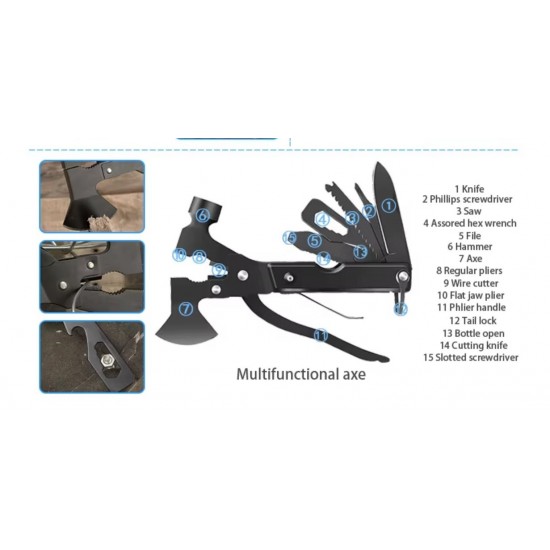 Σακίδιο Επιβίωσης 42 σε 1 με Φαρμακείο, Ραδιόφωνο Hand Crank και Solar Φόρτιση – Tactical Emergency Kit Camping Hiking 35-24707