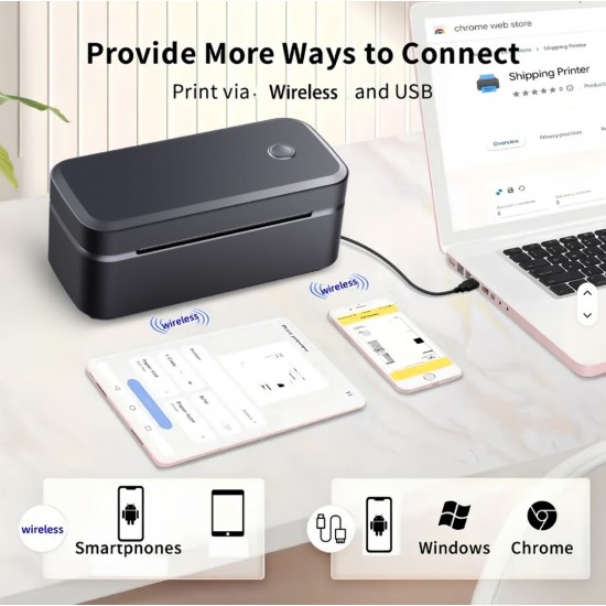 Θερμικός Εκτυπωτής Ετικετών για Προϊόντα και Courier W-Marklife X4 με Εφαρμογή USB Bluetooth WiFi 203 DPI 60-8773