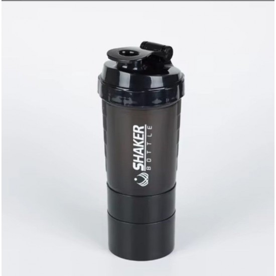 Shaker Πρωτεΐνης 500ml με Αποθηκευτικό Δοχείο Βιδωτό BPA Free – για Gym Fitness & Συμπληρώματα 37-1293