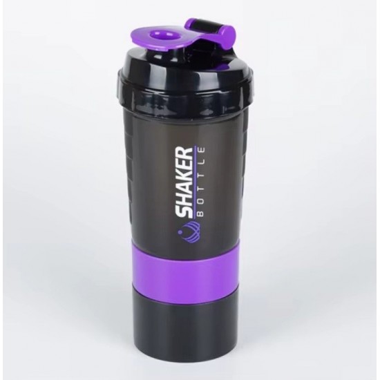 Shaker Πρωτεΐνης 500ml με Αποθηκευτικό Δοχείο Βιδωτό BPA Free – για Gym Fitness & Συμπληρώματα 37-1293