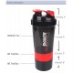 Shaker Πρωτεΐνης 500ml με Αποθηκευτικό Δοχείο Βιδωτό BPA Free – για Gym Fitness & Συμπληρώματα 37-1293