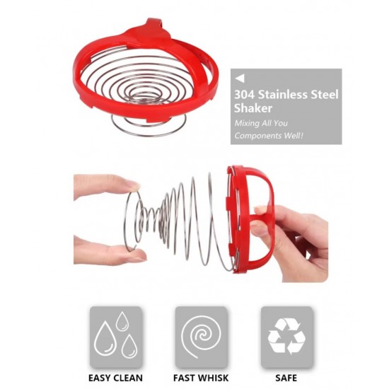 Shaker Πρωτεΐνης 500ml με Αποθηκευτικό Δοχείο Βιδωτό BPA Free – για Gym Fitness & Συμπληρώματα 37-1293