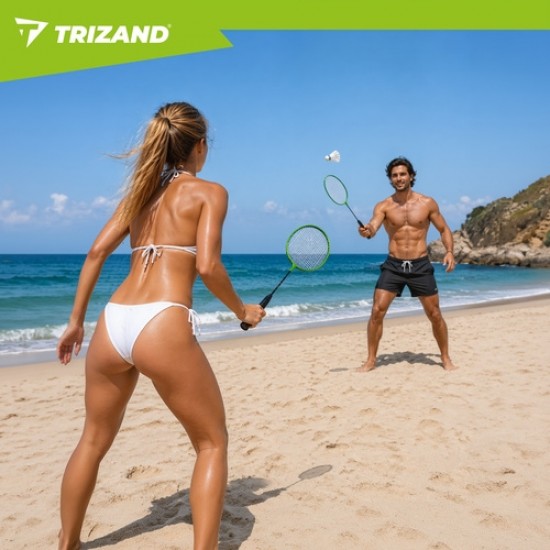 Σετ Badminton Trizand 9 Τεμαχίων με 2 Ρακέτες, 6 Φτεράκια και Θήκη Μεταφοράς 65-27680