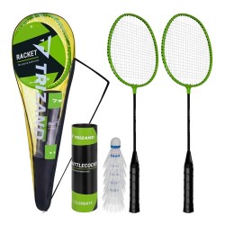 Σετ Badminton Trizand 9 Τεμαχίων με 2 Ρακέτες, 6 Φτεράκια και Θήκη Μεταφοράς 65-27680