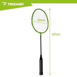 Σετ Badminton Trizand 9 Τεμαχίων με 2 Ρακέτες, 6 Φτεράκια και Θήκη Μεταφοράς 65-27680