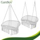Διπλή Κούνια Κήπου "Gardlov Stork's Nest" με Μαξιλάρια έως 300kg Γκρι – 148x126 64-27378-2
