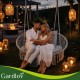 Διπλή Κούνια Κήπου "Gardlov Stork's Nest" με Μαξιλάρια έως 300kg Γκρι – 148x126 64-27378-2