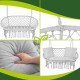 Διπλή Κούνια Κήπου "Gardlov Stork's Nest" με Μαξιλάρια έως 300kg Γκρι – 148x126 64-27378-2