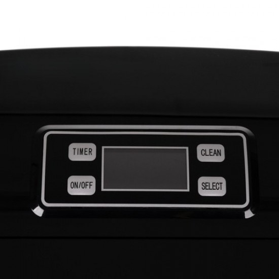 Παγομηχανή RUHHY 12Kg με Οθόνη LCD Χρονοδιακόπτη και 2 Μεγέθη Πάγου Inox Μαύρη 51-25565