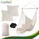 Κρεμαστή Πολυθρόνα Κήπου Gardlov BOHO με Μαξιλάρια έως 150kg Μπεζ 192-27388-1