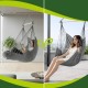 Κρεμαστή Πολυθρόνα Κήπου Gardlov BOHO με 2 Μαξιλάρια έως 150kg Γκρι 192-2738-1