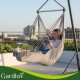 Κρεμαστή Πολυθρόνα Κήπου Gardlov BOHO με 2 Μαξιλάρια έως 150kg Γκρι 192-2738-1