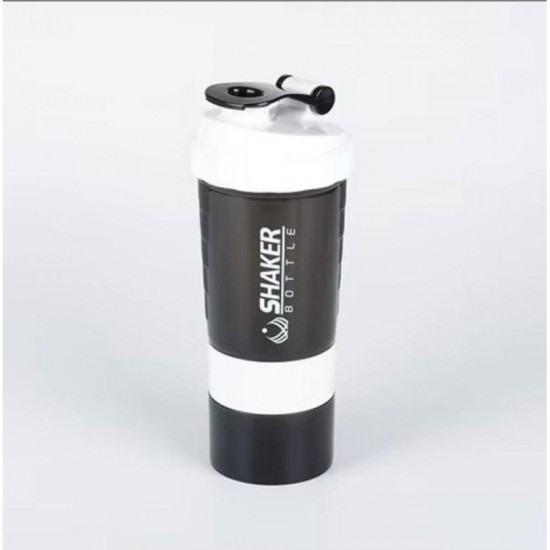 Shaker Πρωτεΐνης 500ml με Αποθηκευτικό Δοχείο Βιδωτό BPA Free – για Gym Fitness & Συμπληρώματα 37-1295