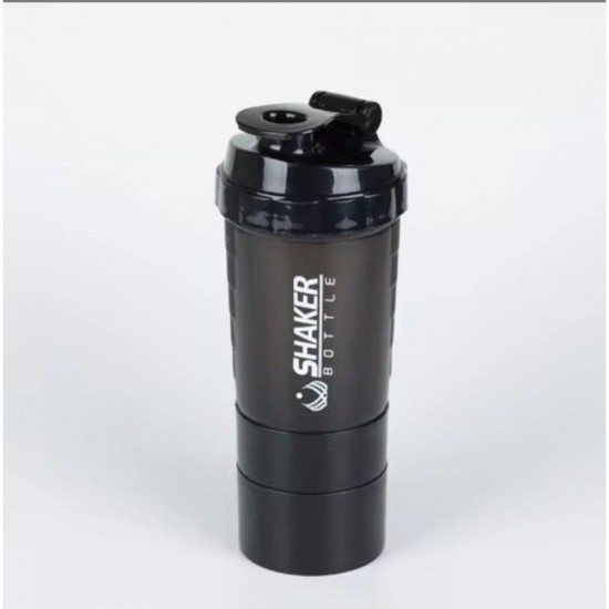 Shaker Πρωτεΐνης 500ml με Αποθηκευτικό Δοχείο Βιδωτό BPA Free – για Gym Fitness & Συμπληρώματα 37-1295