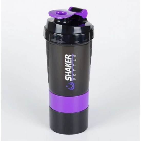 Shaker Πρωτεΐνης 500ml με Αποθηκευτικό Δοχείο Βιδωτό BPA Free – για Gym Fitness & Συμπληρώματα 37-1295