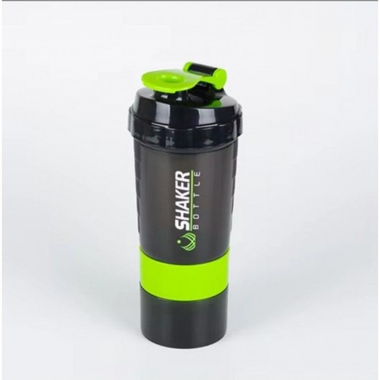 Shaker Πρωτεΐνης 500ml με Αποθηκευτικό Δοχείο Βιδωτό BPA Free – για Gym Fitness & Συμπληρώματα 37-1295
